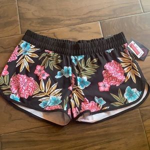 Floral Burnside board shorts.